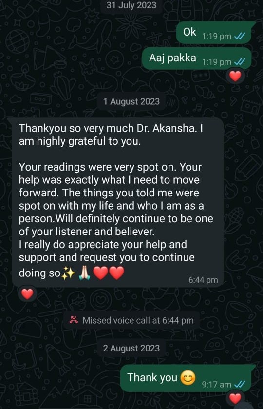 Aks Astro client feedback 5